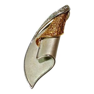 【K18ブローチ】18金・WG・ホワイトゴールド・貴金属・アクセサリー・ジュエリー